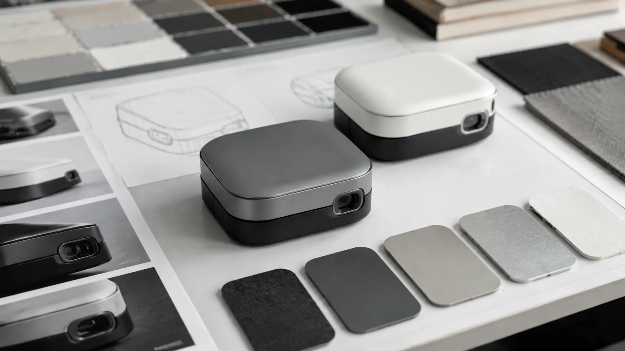 Material and finish comparison study for a concept product handoff