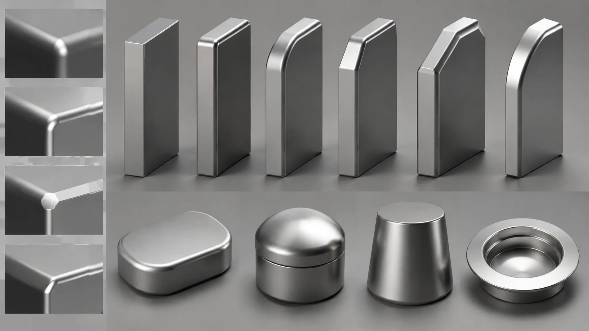 Product form study showing how curvature and edge breaks alter reflected highlights