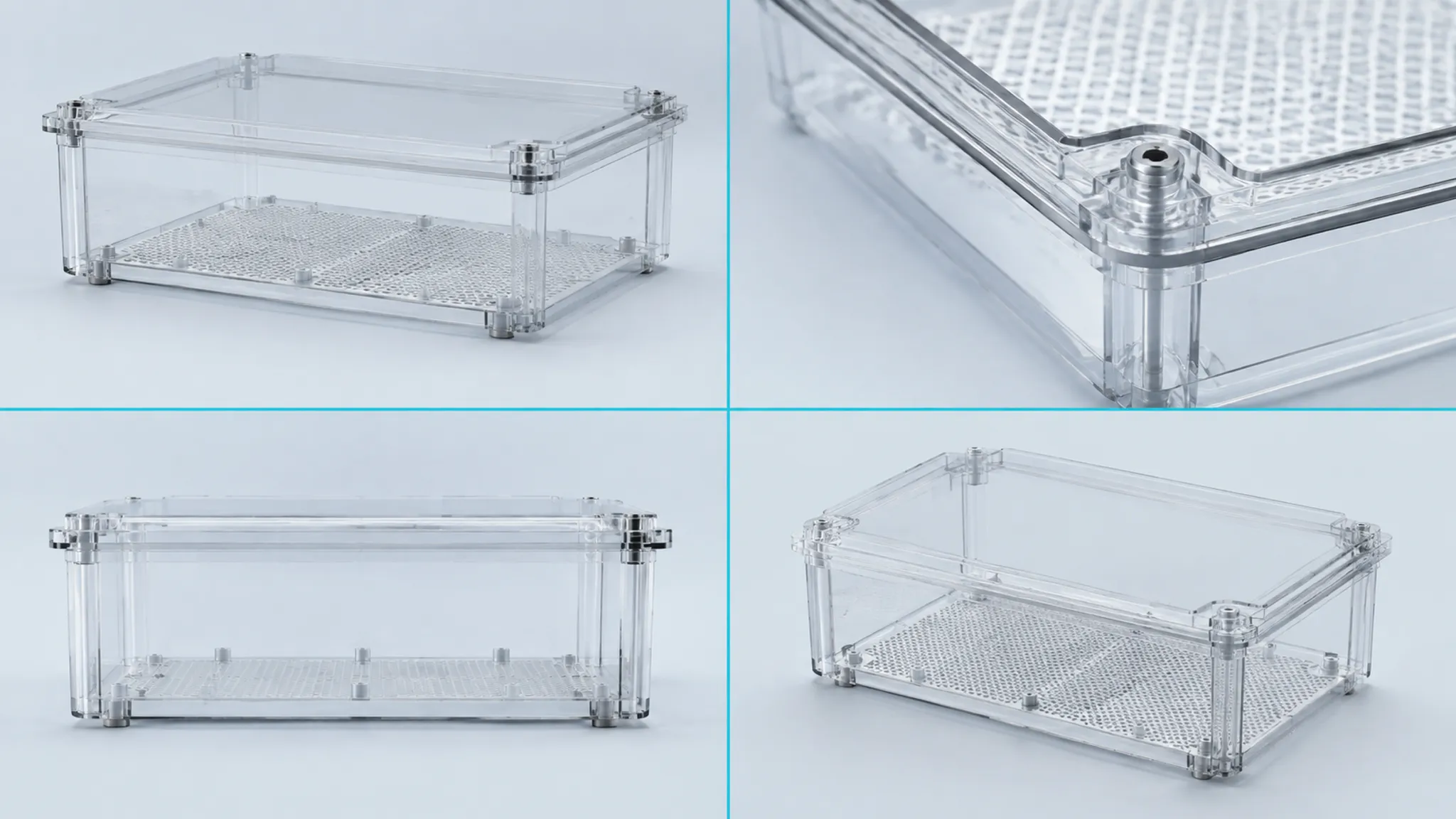 Comparison board with full product, close-up, neutral-light, and alternate-angle material studies